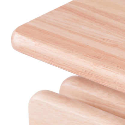 Riley 5-Pc Set Snack Table, Natural Finish