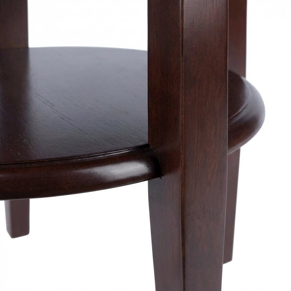 Farmhouse  Solid Wood End Table With Drawer For Living Room