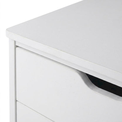 White Storage Cabinet, Composite Wood Pantry Organizer
