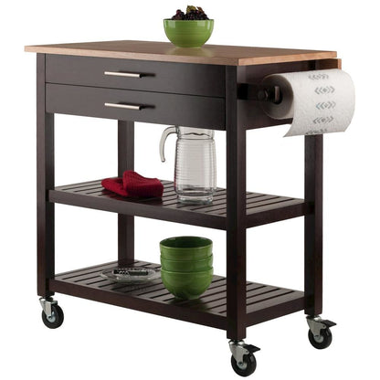 Kitchen Island on Wheels – Rolling Kitchen Island Cart with Ample Storage
