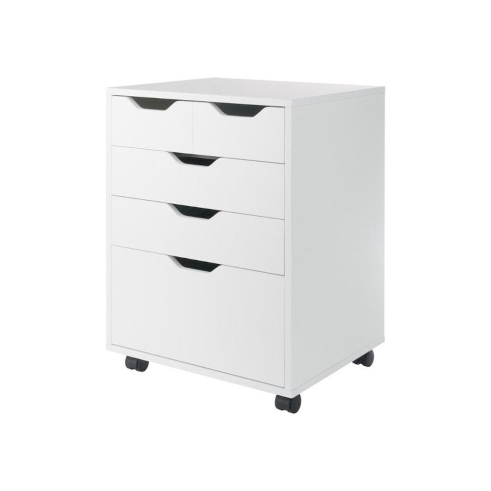 Halifax Bins & Drawers Storage Mobile Cabinet, White