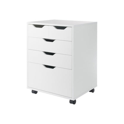 Halifax Bins & Drawers Storage Mobile Cabinet, White