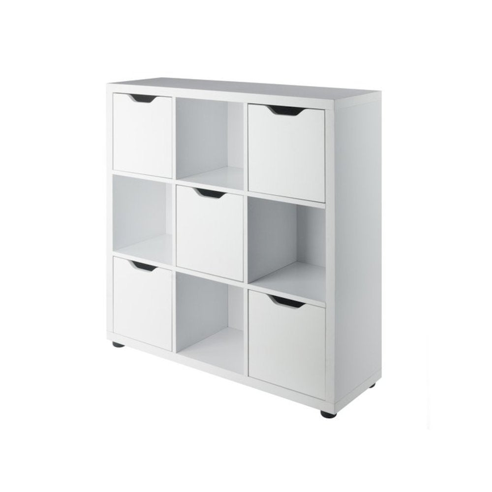Julian 3x3 Storage Cabinet, White