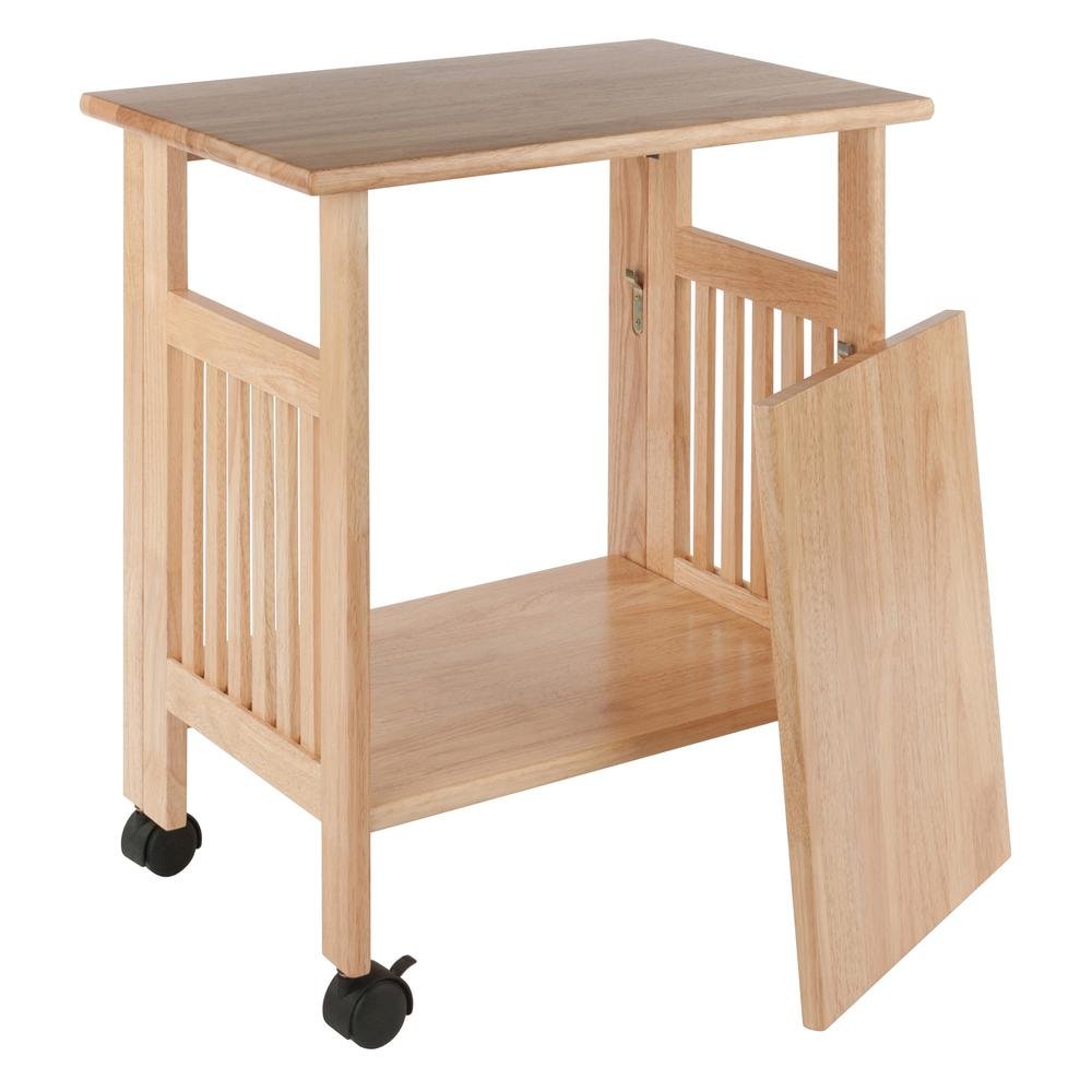Solid wood computer desk with foldable keyboard tray, transitional style
