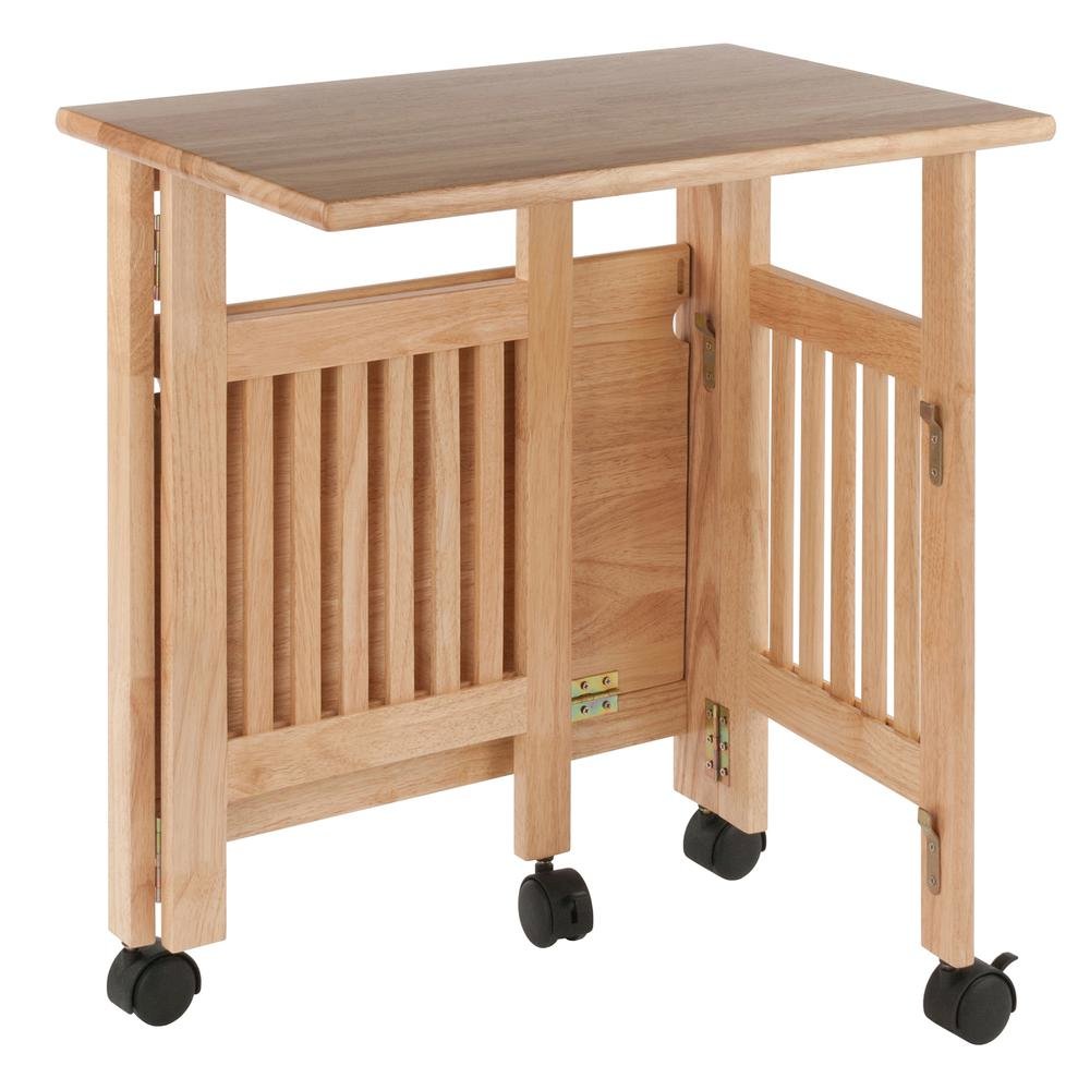 Solid wood computer desk with foldable keyboard tray, transitional style