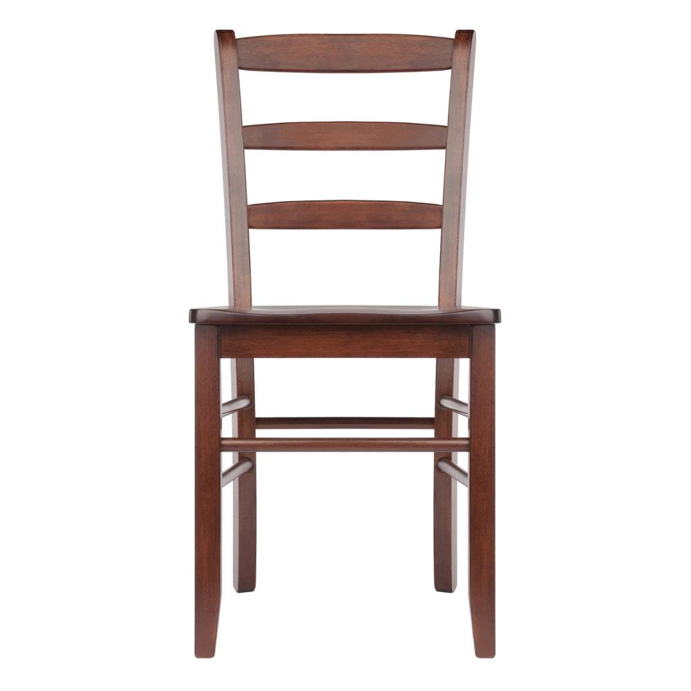 Solid Wood Dining Chairs Set Of 2 Farmhouse Kitchen Chairs In Walnut Finish