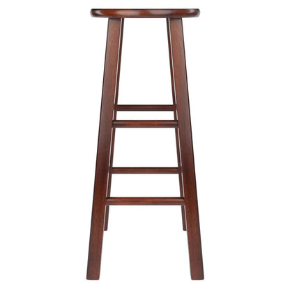 Walnut Solid Wood Counter Height Bar Stools Set of 2, Bar Stools, Kitchen Island