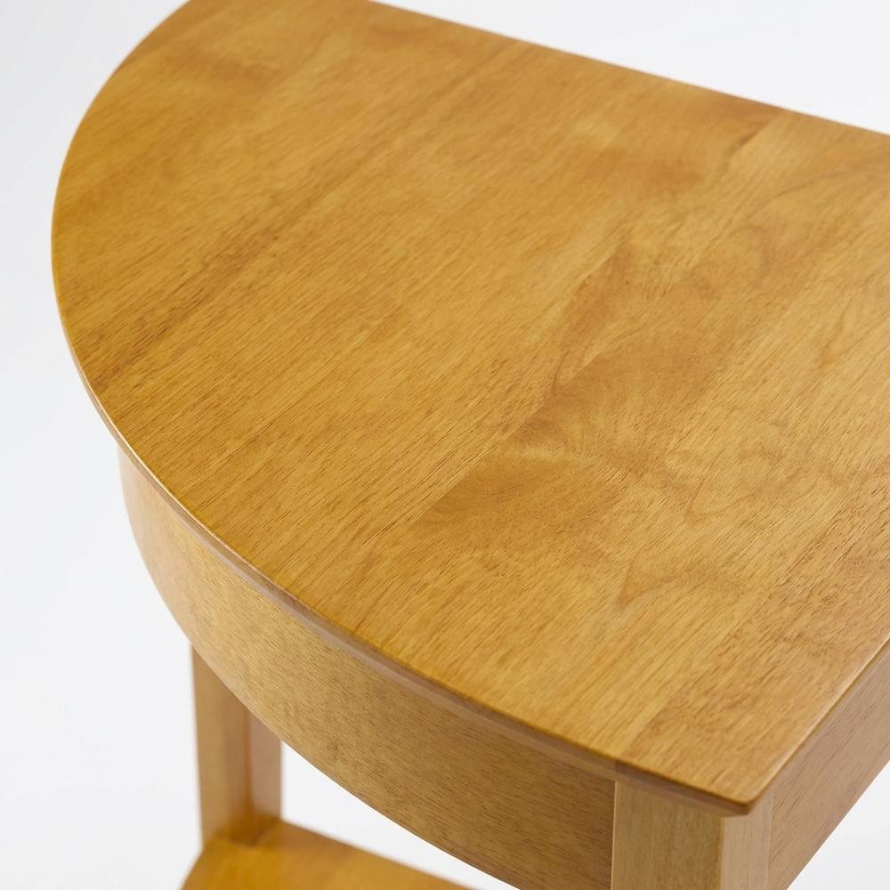 Honey Corner Table with Solid and Composite Wood Finish for Modern Workspaces