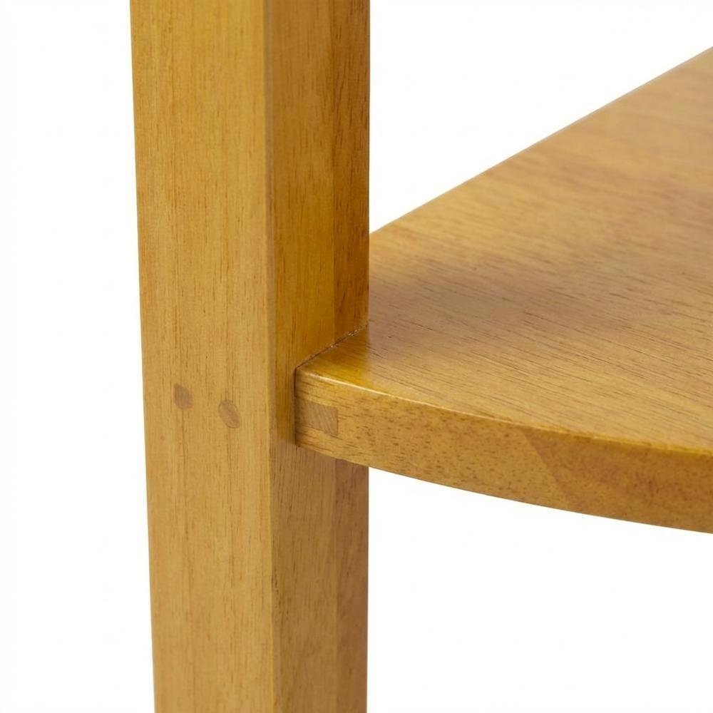 Honey Corner Table with Solid and Composite Wood Finish for Modern Workspaces