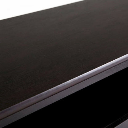 Dark Espresso TV Stand with Transitional Style and Solid Wood Finish