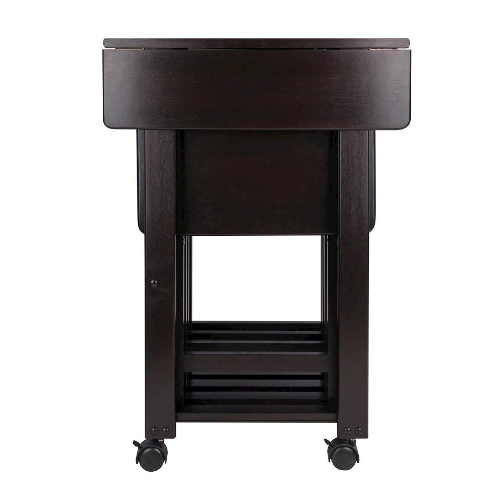 Coffee-Finished Folding TV Tray Set – Small Sofa Tables for Living Room & Dining