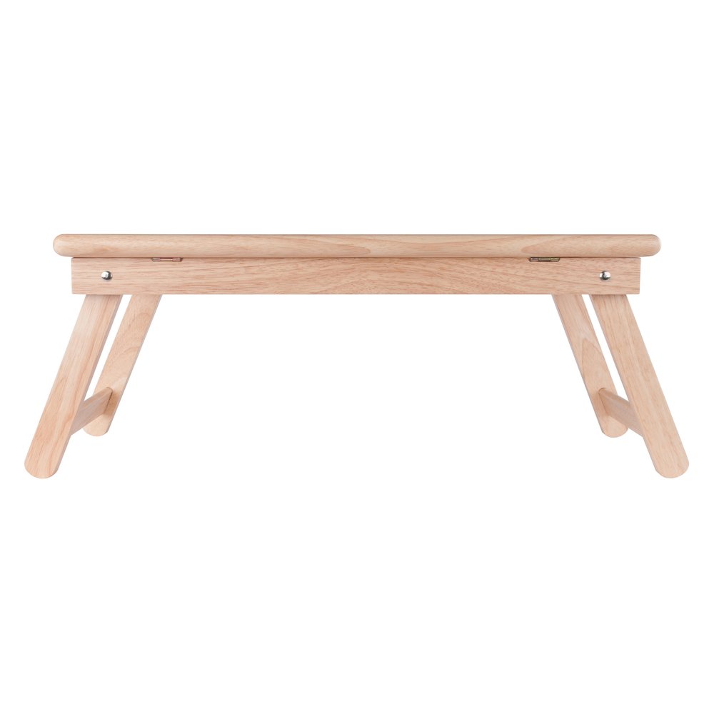 Arlo Breakfast Tray with Flip Top, Natural and White
