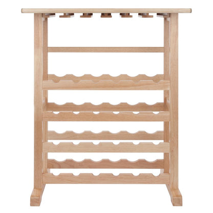 24-Bottle Wine Rack Natural