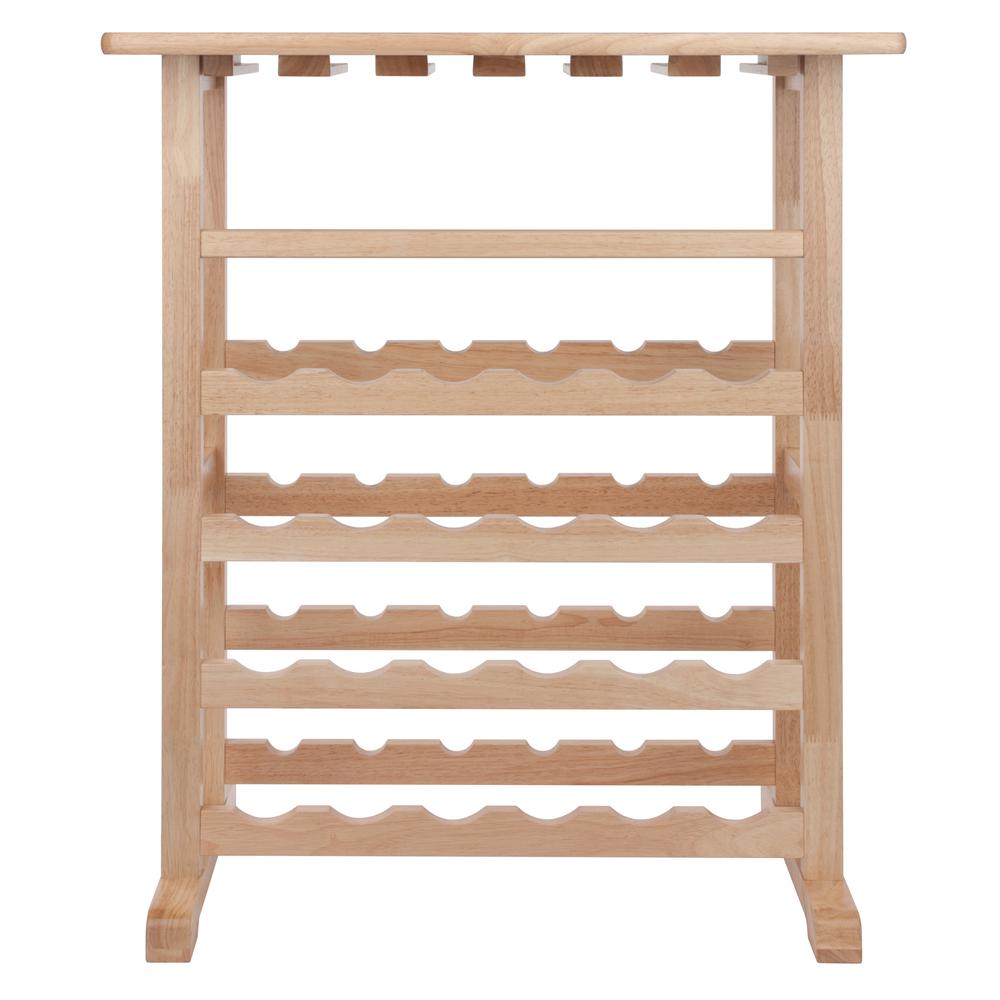 24-Bottle Wine Rack Natural