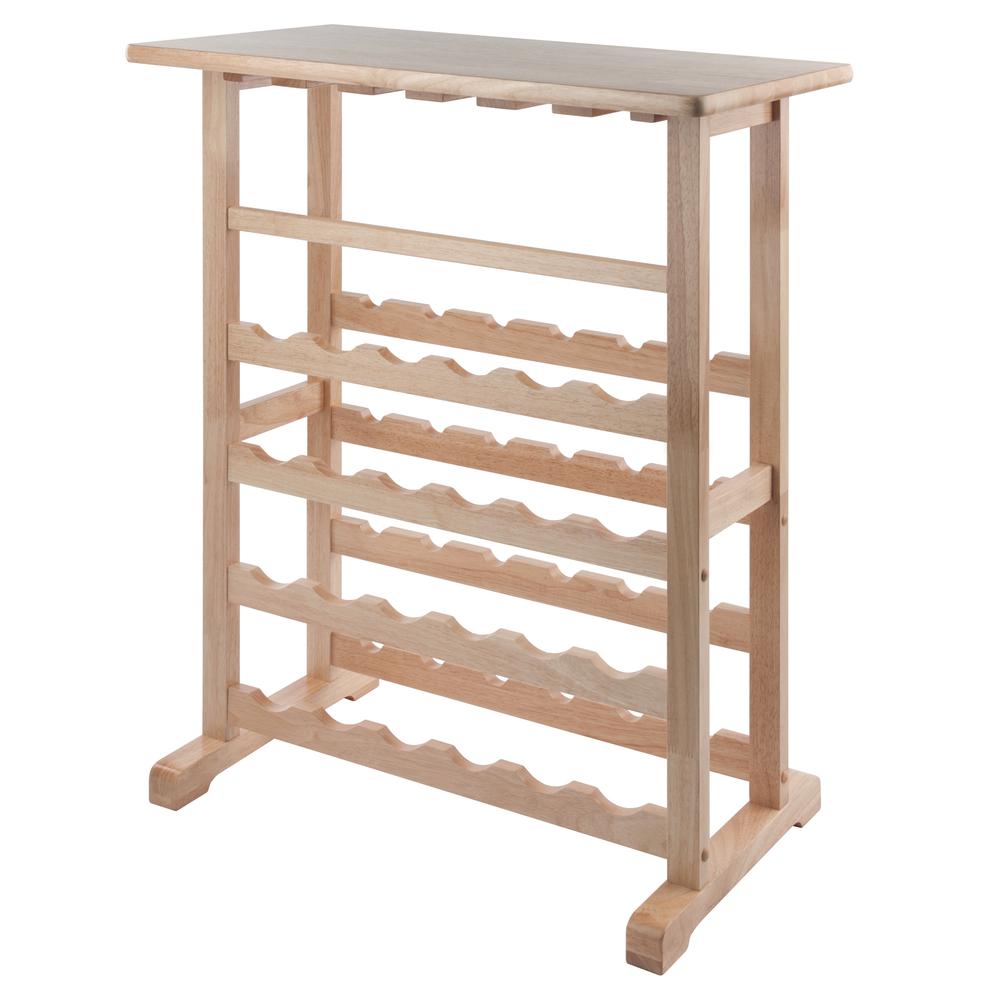 24-Bottle Wine Rack Natural