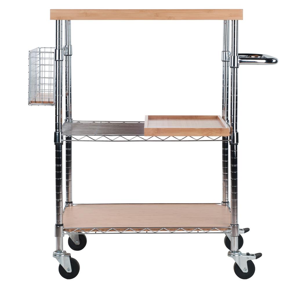 Madera Kitchen Cart in Natural Bamboo