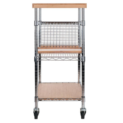 Madera Kitchen Cart in Natural Bamboo