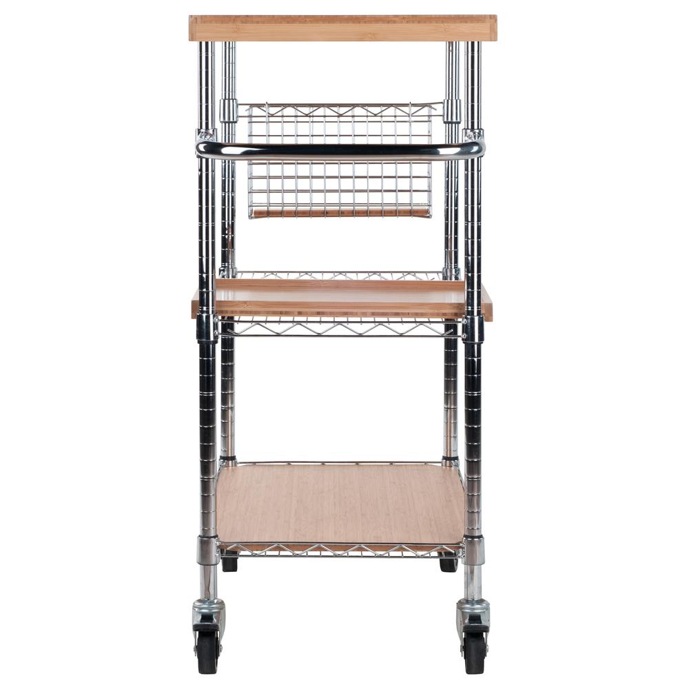 Madera Kitchen Cart in Natural Bamboo