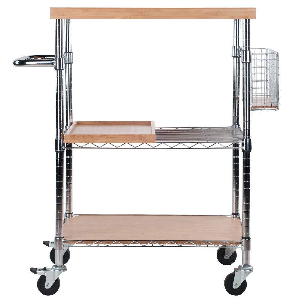 Madera Kitchen Cart in Natural Bamboo