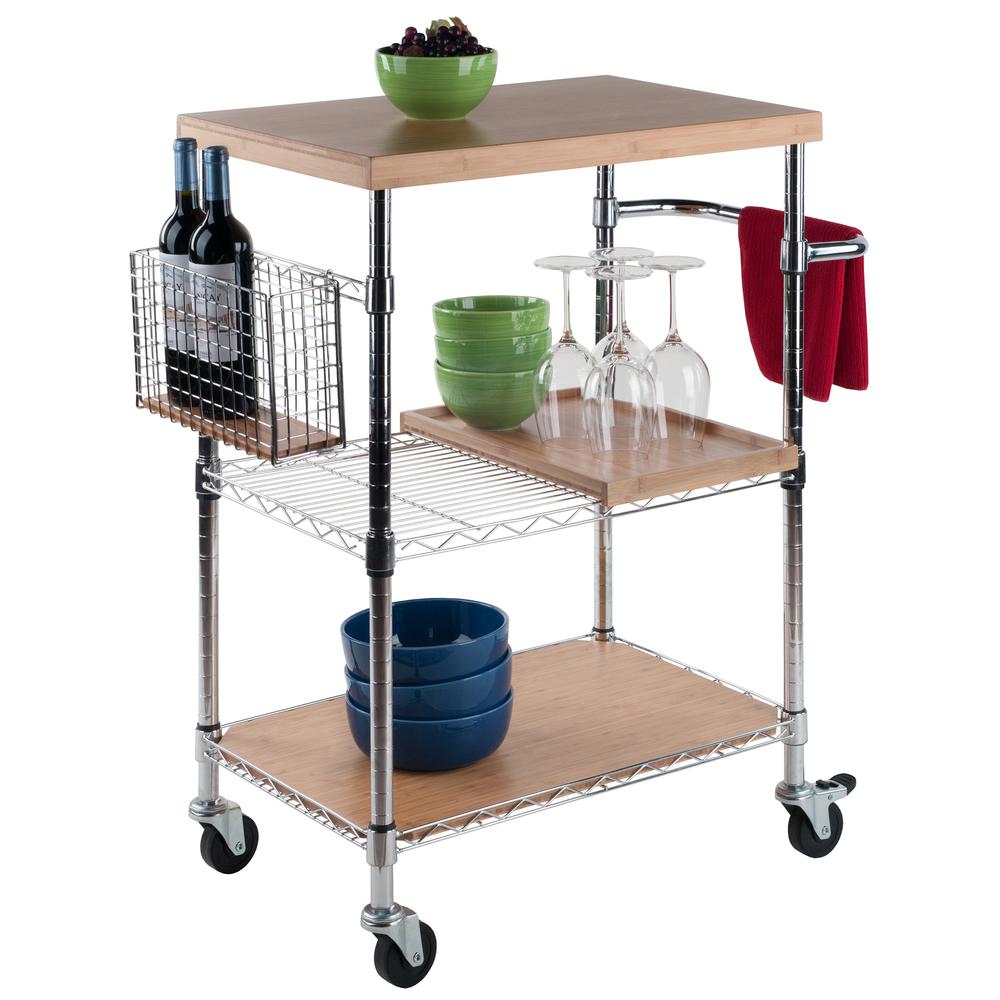Madera Kitchen Cart in Natural Bamboo