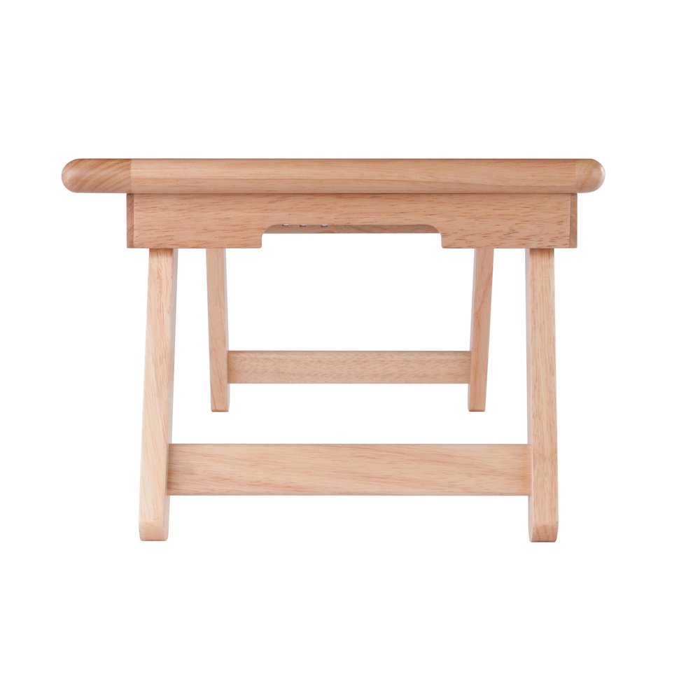 Arlo Breakfast Tray with Flip Top, Gray and Natural