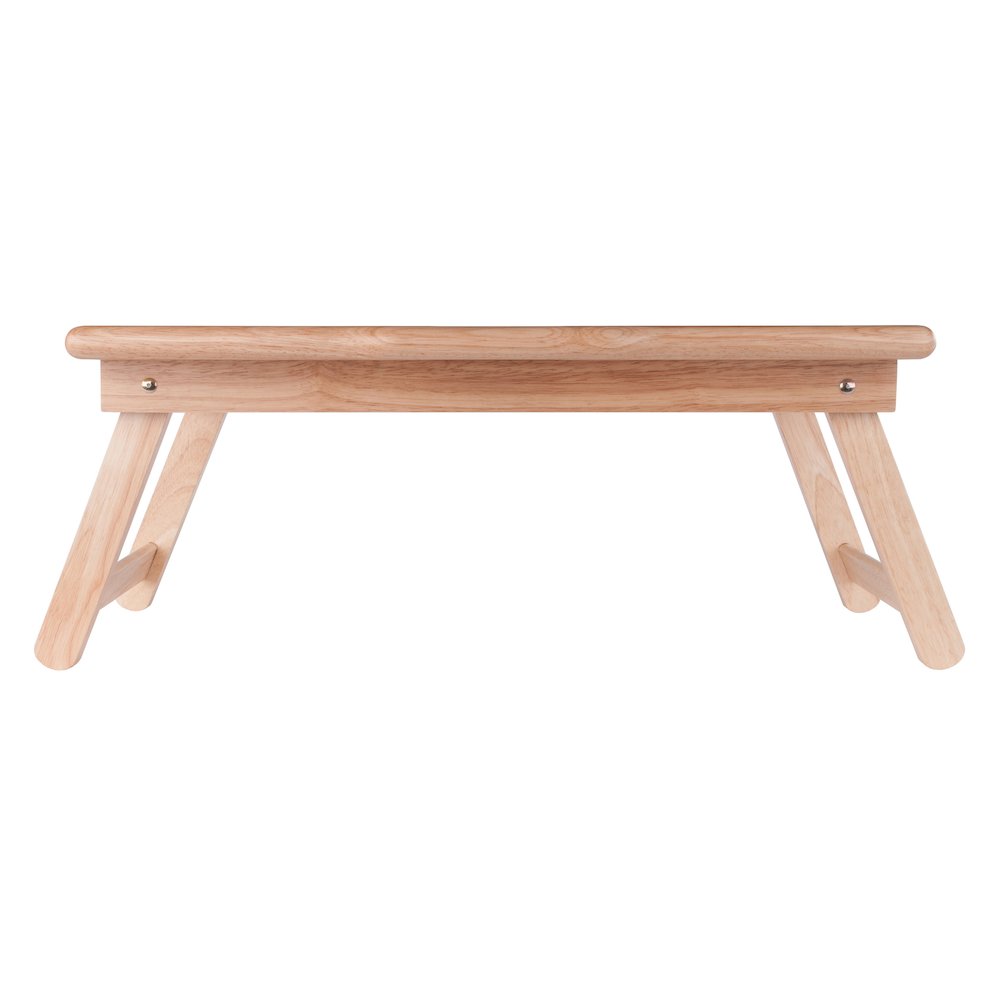 Arlo Breakfast Tray with Flip Top, Gray and Natural