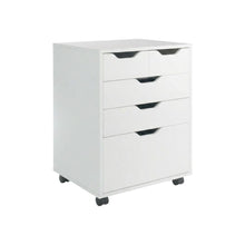 White Mobile Storage Cabinet, Composite Wood Rolling Pantry