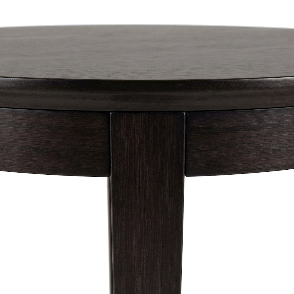 Solid Wood Square Patio Coffee Table with Transitional Design, Espresso