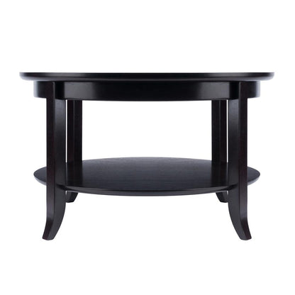 Genoa Coffee Table, Glass inset and shelf