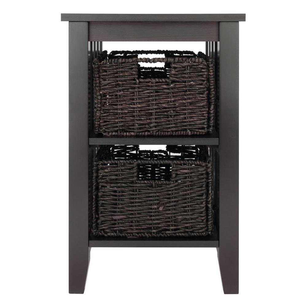 Morris Side Table with 2 Foldable Baskets