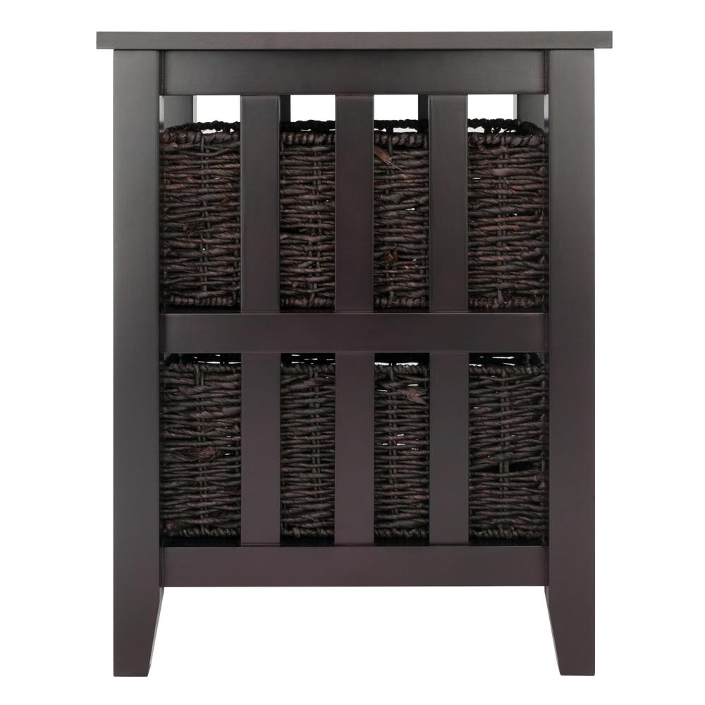 Morris Side Table with 2 Foldable Baskets