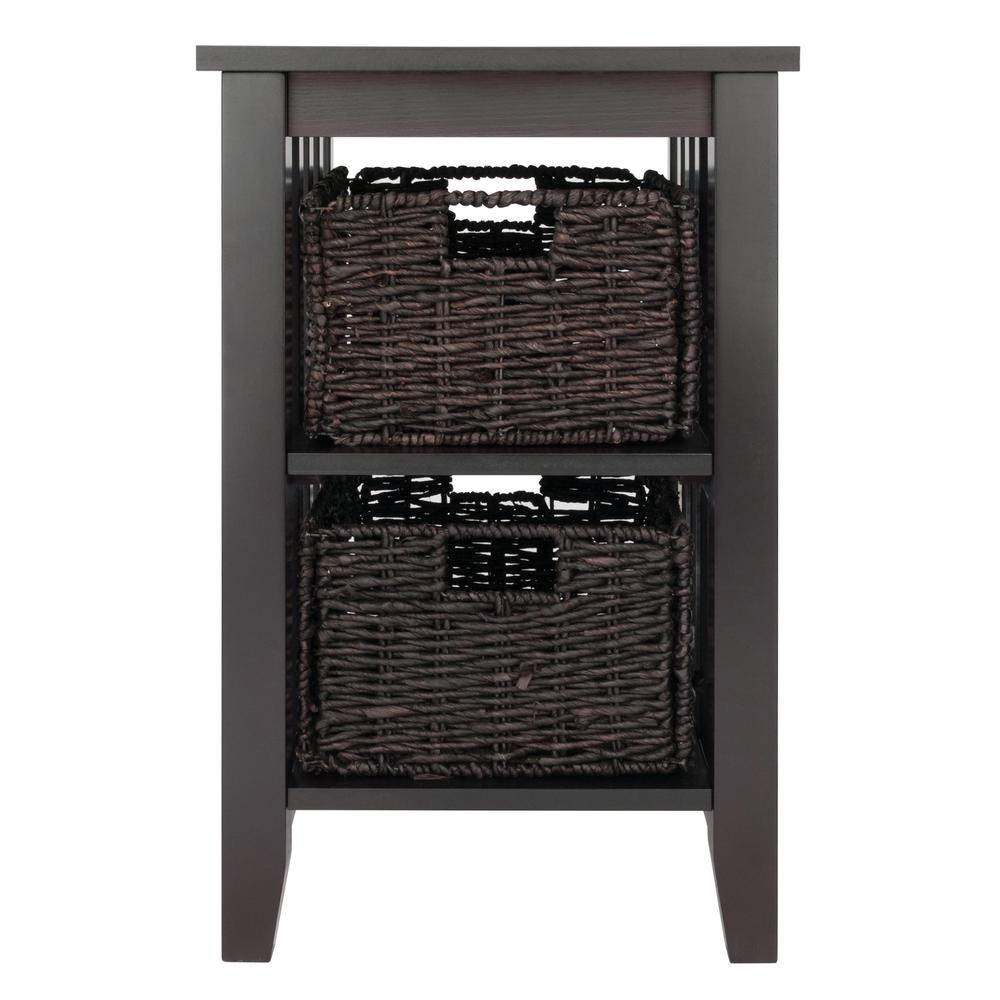 Morris Side Table with 2 Foldable Baskets
