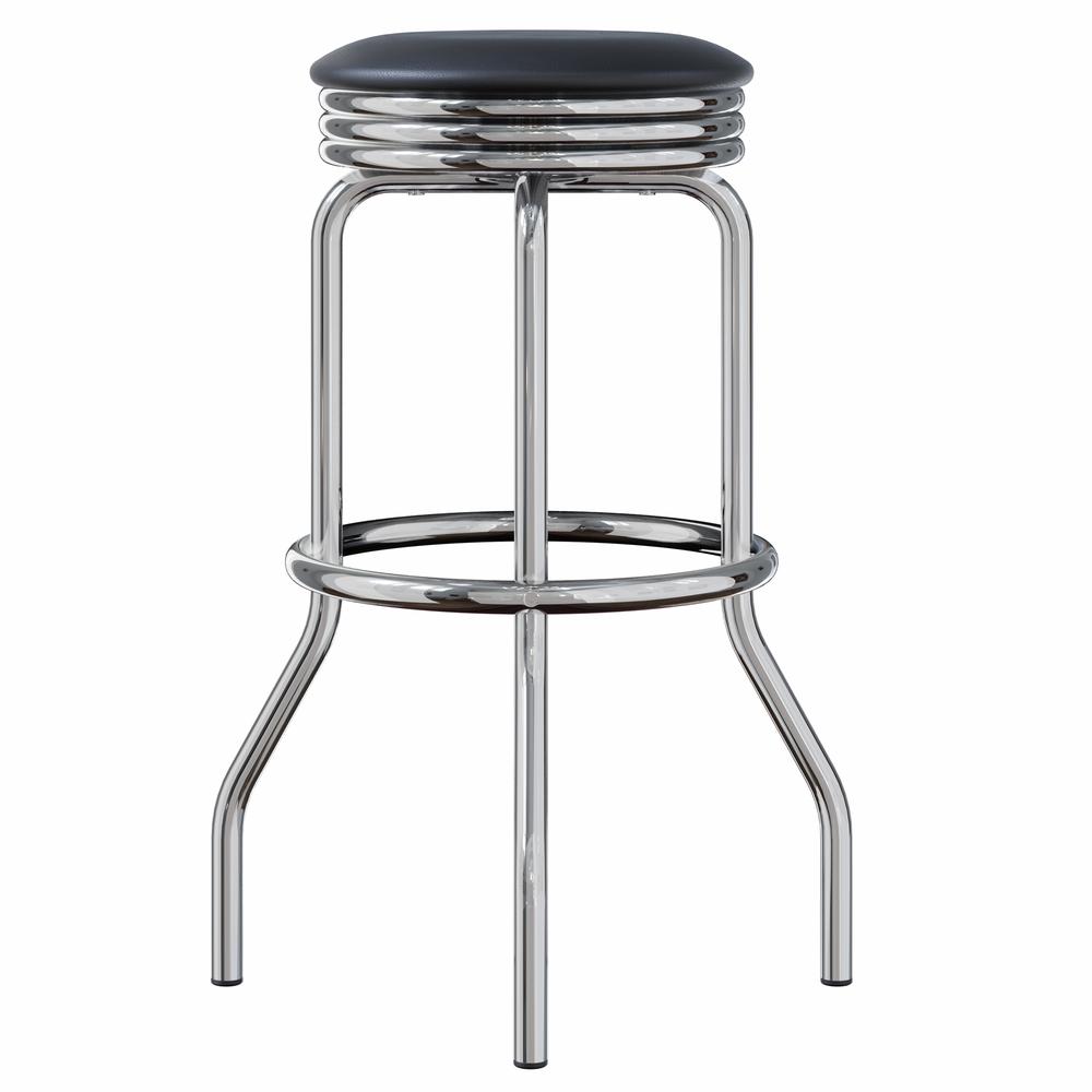 Summit 2-PC Swivel Stools with Faux Leather
