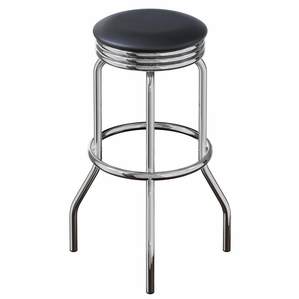 Summit 2-PC Swivel Stools with Faux Leather