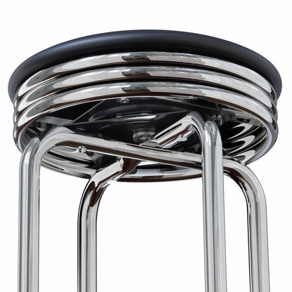 Summit 2-PC Swivel Stools with Faux Leather