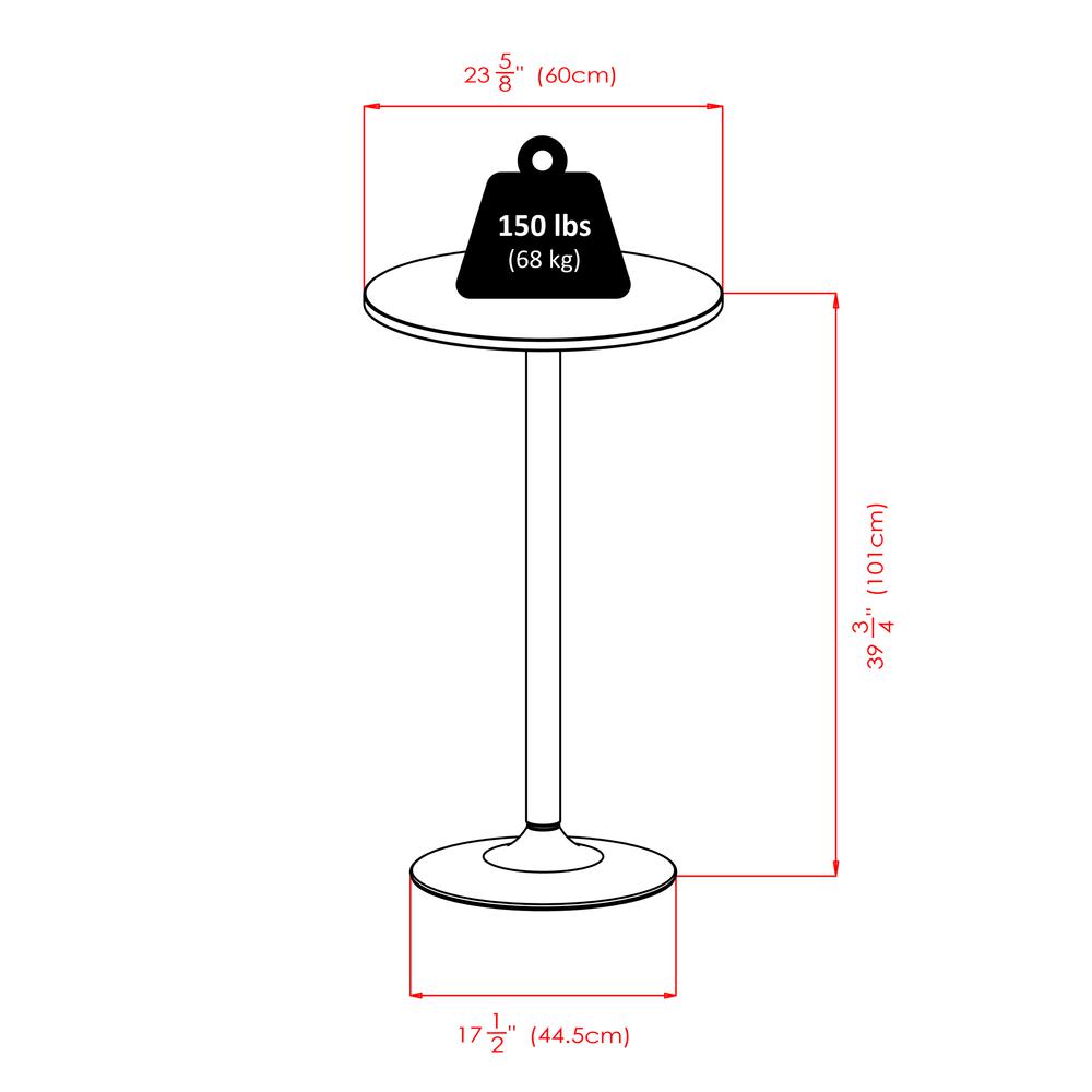 Summit 3-Pc Bar Table Set, 24" Table and 2 Stools