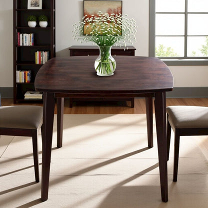 Walnut Square Dining Table – Compact Solid Wood Kitchen Table for Small Spaces