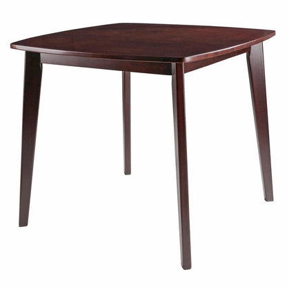 Walnut Square Dining Table – Compact Solid Wood Kitchen Table for Small Spaces