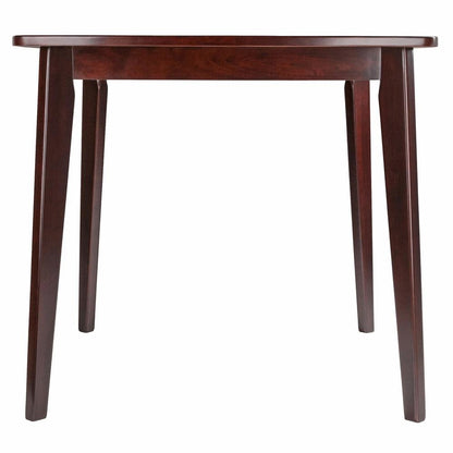Walnut Square Dining Table – Compact Solid Wood Kitchen Table for Small Spaces