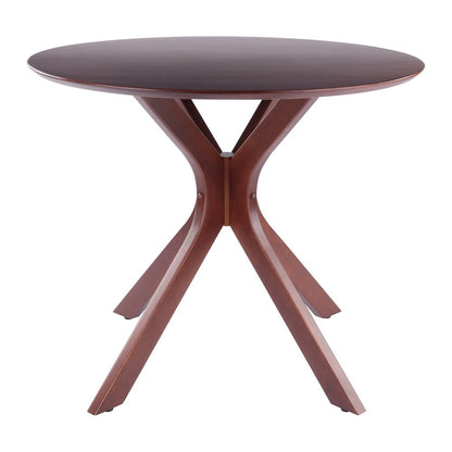 Lexa Dining Table with Splayed Legs, Walnut Finish