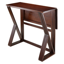 Antique Walnut Counter Height Table – Small Foldable Dining Table for 2