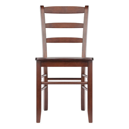 Benjamin 2-PC Ladder Back Chair Set Walnut