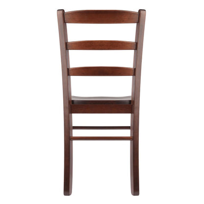 Benjamin 2-PC Ladder Back Chair Set Walnut