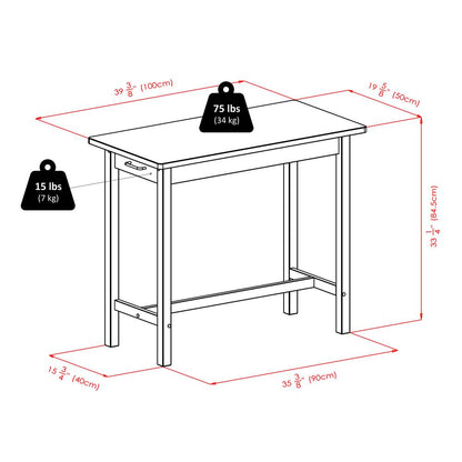 Sally 3-Pc Breakfast Table Set with 2 Cushion Saddle Seat Stools