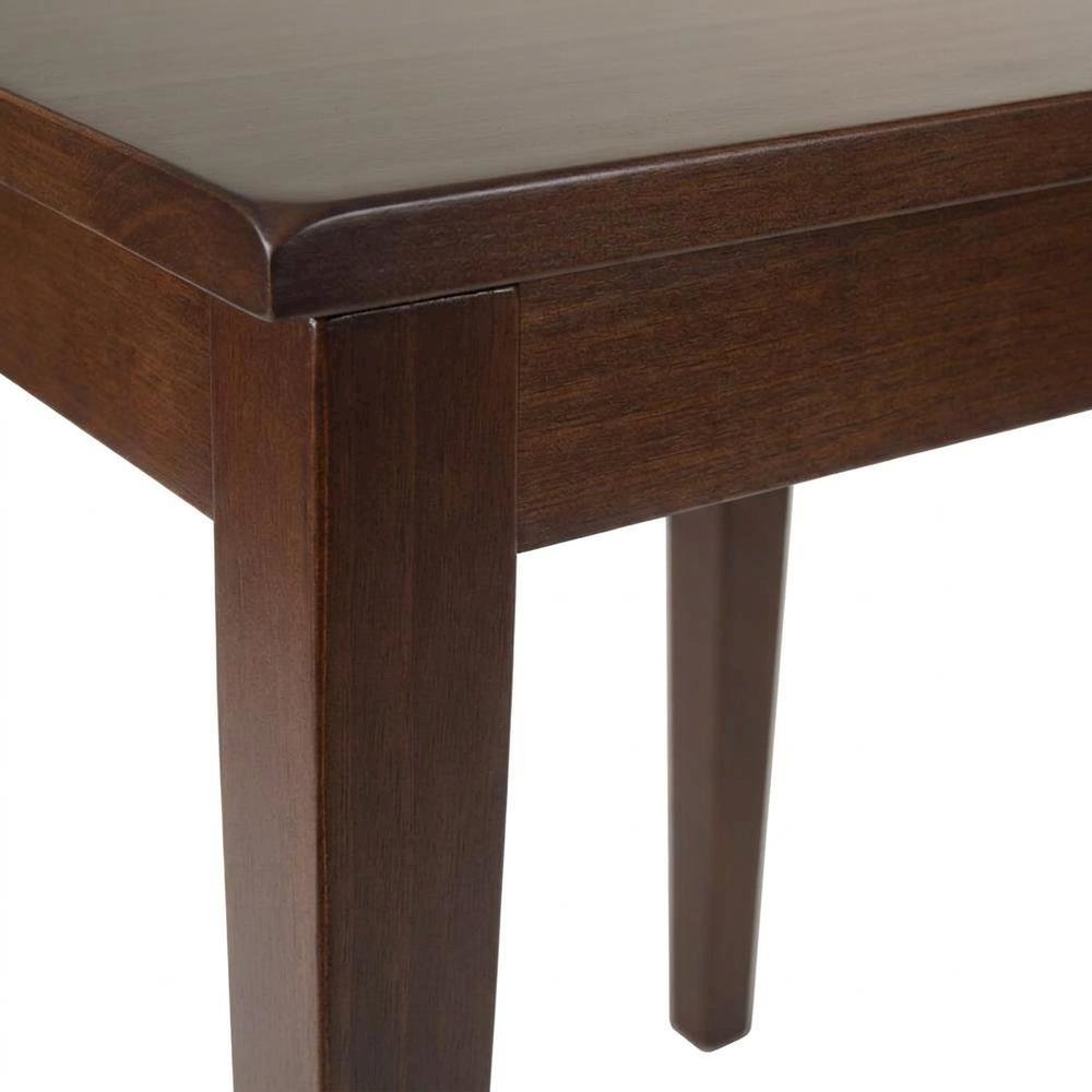Solid Wood Nesting Side Tables, Stackable 3-Piece Set for Living Room, Walnut