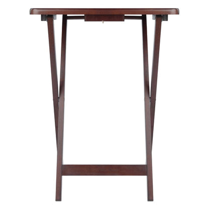 Alex Set of 4 Single Snack Tables Walnut
