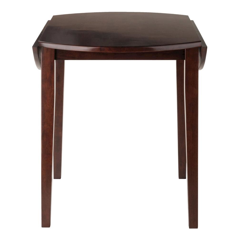 Walnut Small Round Drop Leaf Table – Foldable Dining Table for Spaces