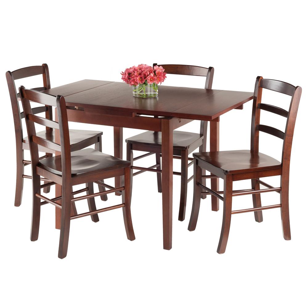Pulman 5-PC Set Extension Table with Ladder Back Chairs