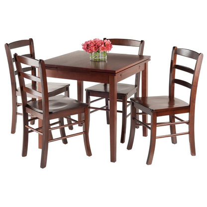 Pulman 5-PC Set Extension Table with Ladder Back Chairs