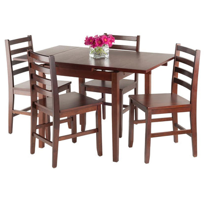 Pulman 5-PC Set Extension Table with Ladder Back Chairs